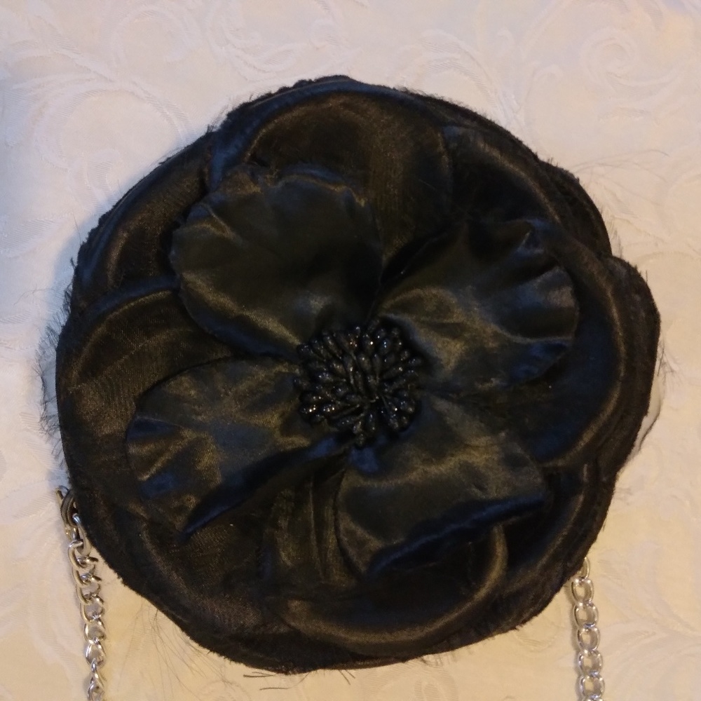 Black Flower Vintage Purse (for kids)